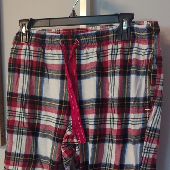 Old Navy Red and White Sweatpants with Elastic Waist - Picture 2 of 6